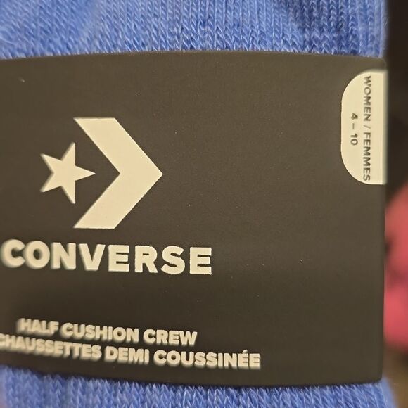 Converse All Star Stripe Half Cushion Crew Socks - Picture 6 of 6